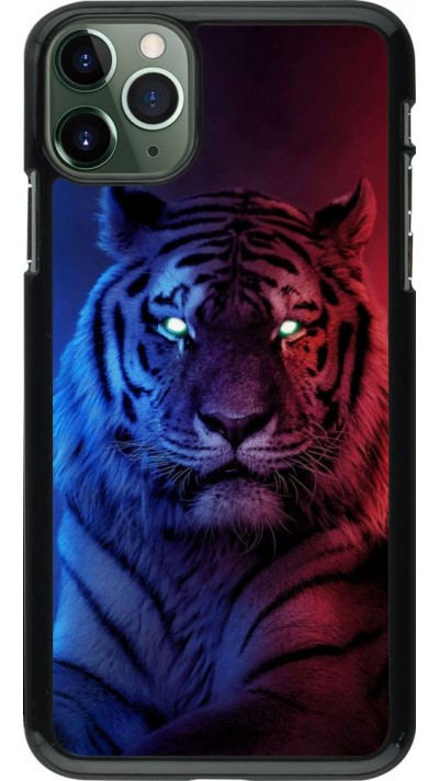 Coque iPhone 11 Pro Max - Tiger Blue Red