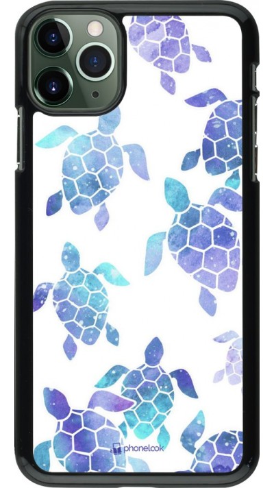 Hülle iPhone 11 Pro Max - Turtles pattern watercolor