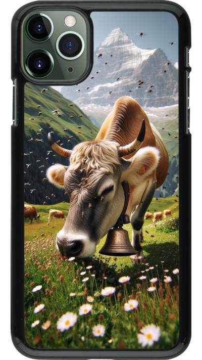 Coque iPhone 11 Pro Max - Vache montagne Valais