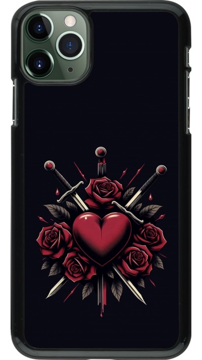 Coque iPhone 11 Pro Max - Valentine 2024 gothic love