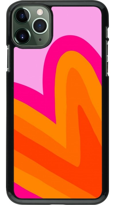 iPhone 11 Pro Max Case Hülle - Valentine 2024 heart gradient