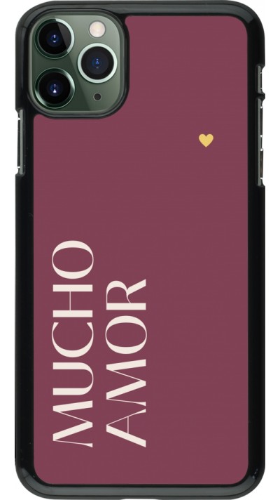 Coque iPhone 11 Pro Max - Valentine 2024 mucho amor rosado