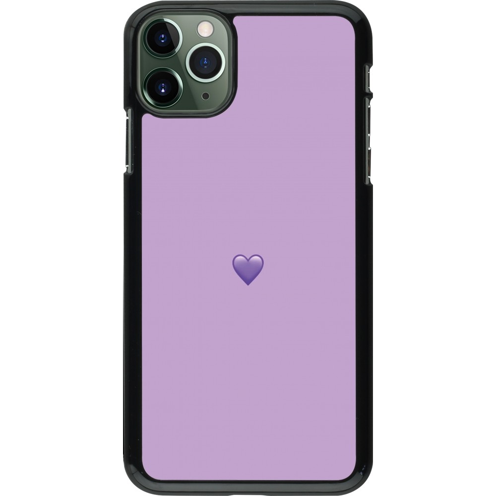 iPhone 11 Pro Max Case Hülle - Valentine 2023 purpule single heart