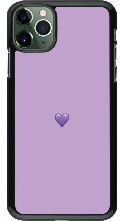 Coque iPhone 11 Pro Max - Valentine 2023 purpule single heart