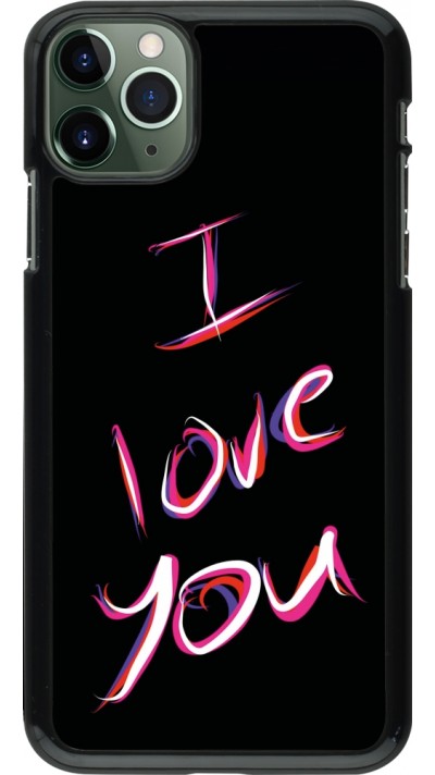 Coque iPhone 11 Pro Max - Valentine 2023 colorful I love you