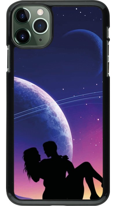 Coque iPhone 11 Pro Max - Valentine 2023 couple love to the moon