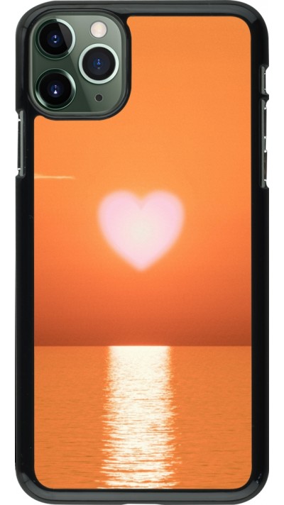 Coque iPhone 11 Pro Max - Valentine 2023 heart orange sea