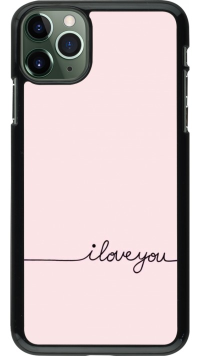 Coque iPhone 11 Pro Max - Valentine 2023 i love you writing