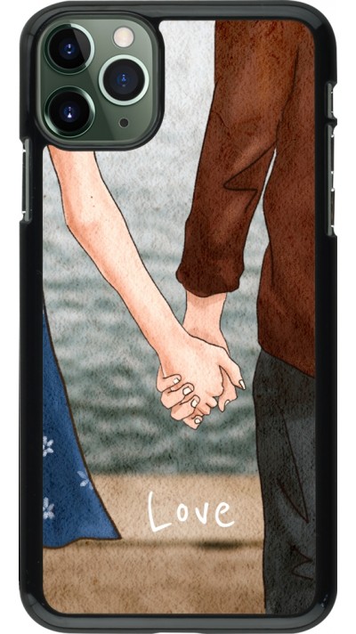 Coque iPhone 11 Pro Max - Valentine 2023 lovers holding hands