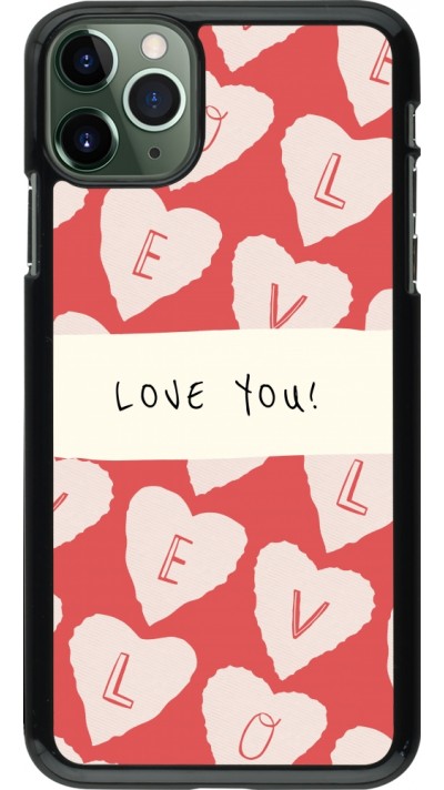 Coque iPhone 11 Pro Max - Valentine 2023 love you note