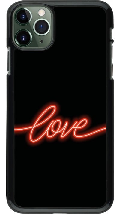 Coque iPhone 11 Pro Max - Valentine 2023 neon love