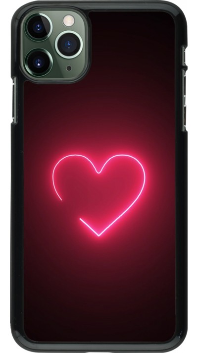 Coque iPhone 11 Pro Max - Valentine 2023 single neon heart