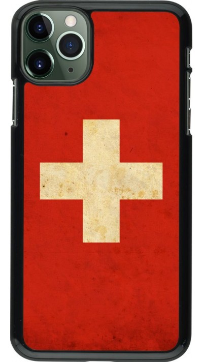 Coque iPhone 11 Pro Max - Vintage Flag SWISS