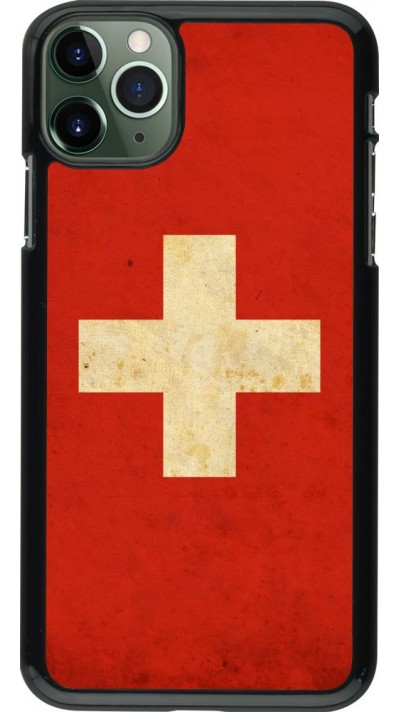 Coque iPhone 11 Pro Max - Vintage Flag SWISS