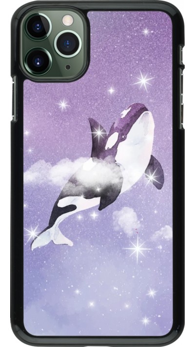 Coque iPhone 11 Pro Max - Whale in sparking stars
