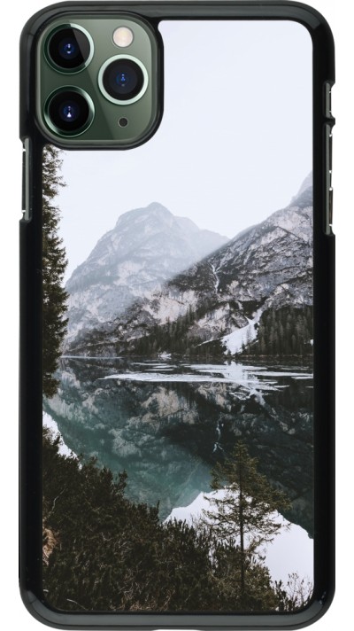 Coque iPhone 11 Pro Max - Winter 22 snowy mountain and lake