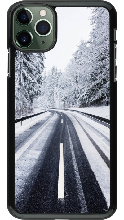 Coque iPhone 11 Pro Max - Winter 22 Snowy Road