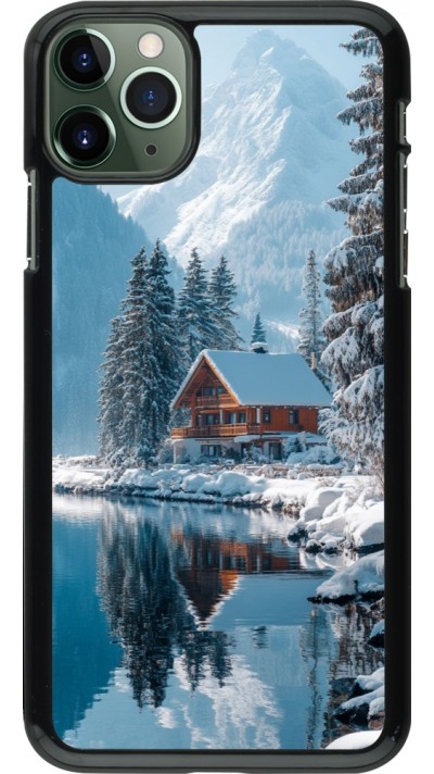 iPhone 11 Pro Max Case Hülle - Winter 25 Winter house forest day
