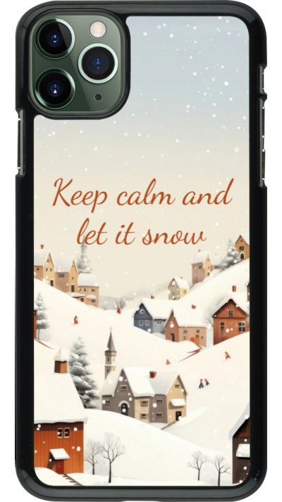 iPhone 11 Pro Max Case Hülle - Winter 25 Winter Keep calm and let it snow