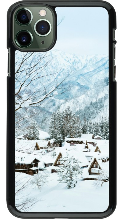 iPhone 11 Pro Max Case Hülle - Winter 25 Winter snowy landscape