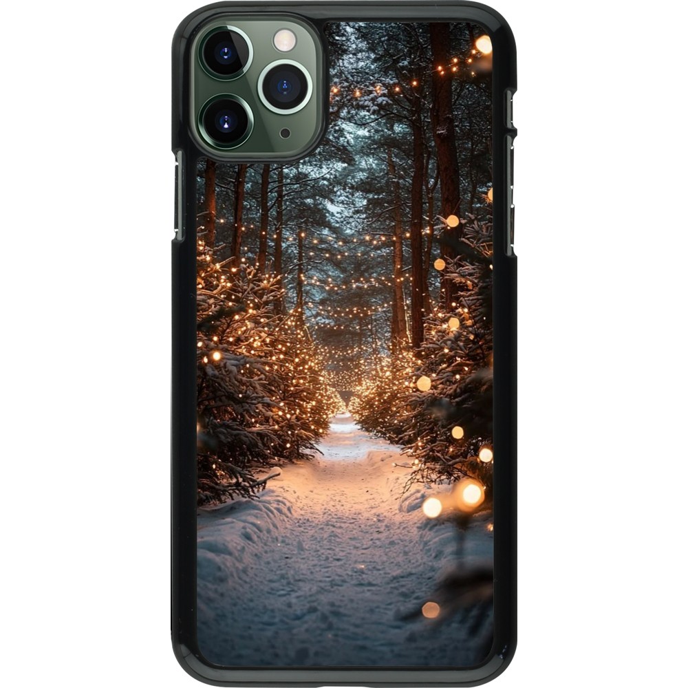 iPhone 11 Pro Max Case Hülle - Winter 25 Winter snowy road