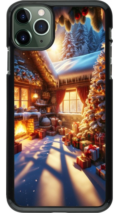Coque iPhone 11 Pro Max - Noël Chalet Féerie