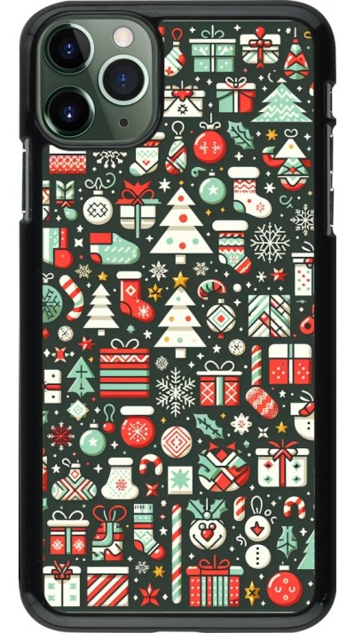 iPhone 11 Pro Max Case Hülle - Weihnachten 2023 Flachmuster