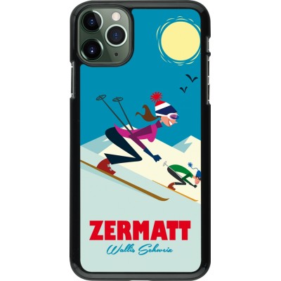 iPhone 11 Pro Max Case Hülle - Zermatt Ski Downhill
