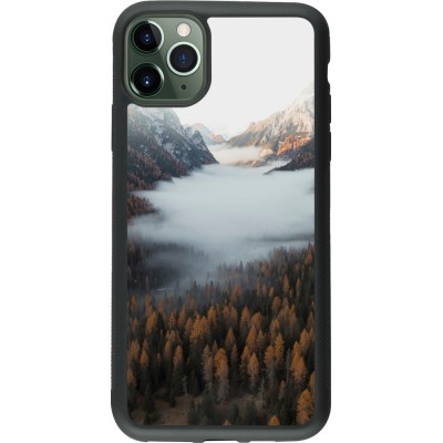 iPhone 11 Pro Max Case Hülle - Silikon schwarz Autumn 22 forest lanscape