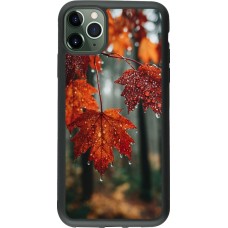 Coque iPhone 11 Pro Max - Silicone rigide noir Autumn 25 Rain