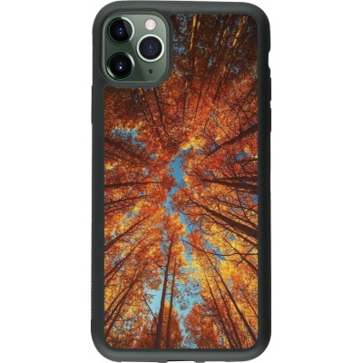 iPhone 11 Pro Max Case Hülle - Silikon schwarz Autumn 25 Trees