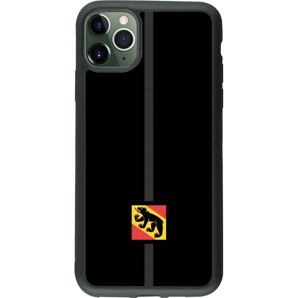 Coque iPhone 11 Pro Max - Silicone rigide noir Canton BE noir