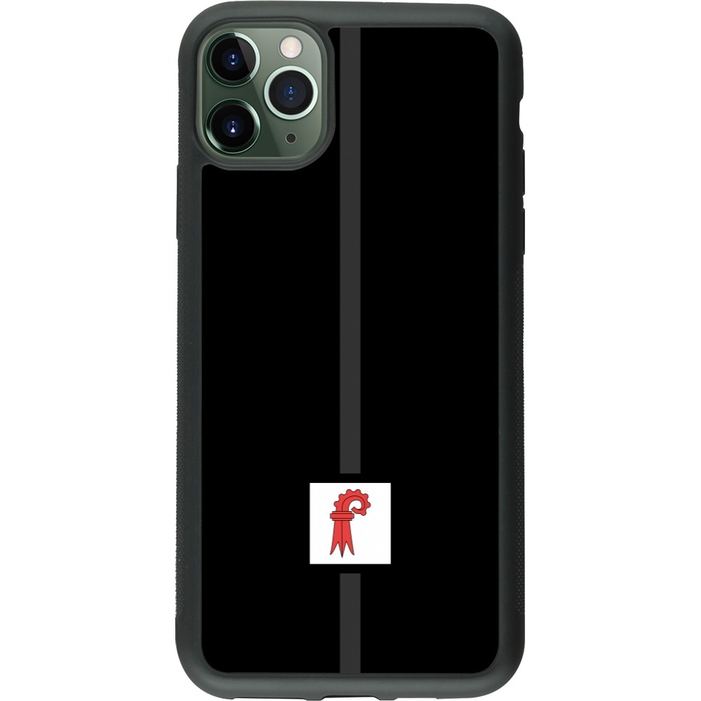 Coque iPhone 11 Pro Max - Silicone rigide noir Canton BL noir