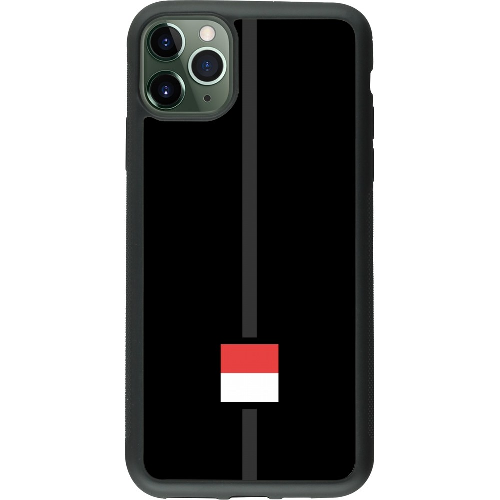 Coque iPhone 11 Pro Max - Silicone rigide noir Canton SO noir