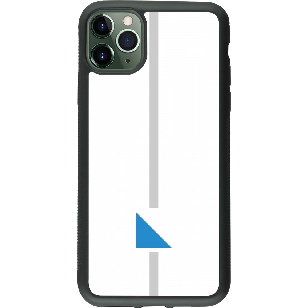 Coque iPhone 11 Pro Max - Silicone rigide noir Canton ZH blanc