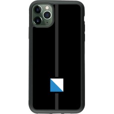 Coque iPhone 11 Pro Max - Silicone rigide noir Canton ZH noir