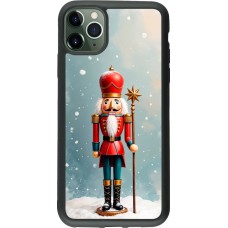 iPhone 11 Pro Max Case Hülle - Silikon schwarz Christmas 25 Nutcracker Snow