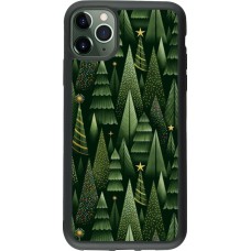 Coque iPhone 11 Pro Max - Silicone rigide noir Christmas 25 Pattern Xmas Tree