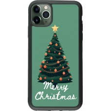 iPhone 11 Pro Max Case Hülle - Silikon schwarz Christmas 25 Xmas Tree