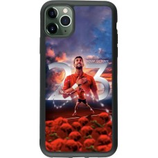 iPhone 11 Pro Max Case Hülle - Silikon schwarz Djokovic 23 Grand Slam