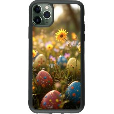 iPhone 11 Pro Max Case Hülle - Silikon schwarz Easter 2026 Decorated eggs