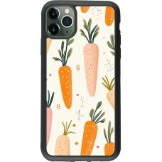 Coque iPhone 11 Pro Max - Silicone rigide noir Easter 2026 Illustration carrots
