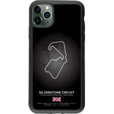 Coque iPhone 11 Pro Max - Silicone rigide noir F1 Track 2025 Great Britan