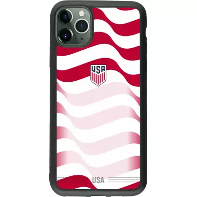 iPhone 11 Pro Max Case Hülle - Silikon schwarz Vereinigten Staaten 2026 personalisierbares Fussballtrikot