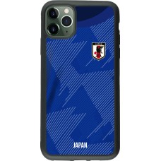 iPhone 11 Pro Max Case Hülle - Silikon schwarz Japan 2022 personalisierbares Fussballtrikot