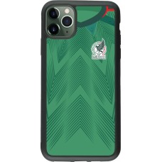 iPhone 11 Pro Max Case Hülle - Silikon schwarz Mexiko 2022 personalisierbares Fussballtrikot