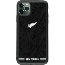 iPhone 11 Pro Max Case Hülle - Silikon schwarz Neuseeland 2026 personalisierbares Fussballtrikot