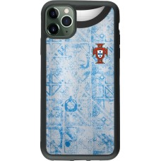 iPhone 11 Pro Max Case Hülle - Silikon schwarz Portugal Away personalisierbares Fussballtrikot