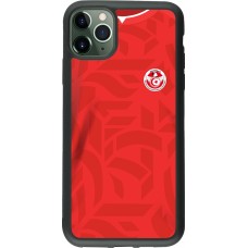 iPhone 11 Pro Max Case Hülle - Silikon schwarz Tunesien 2022 personalisierbares Fussballtrikot