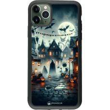 Coque iPhone 11 Pro Max - Silicone rigide noir Halloween Spookville